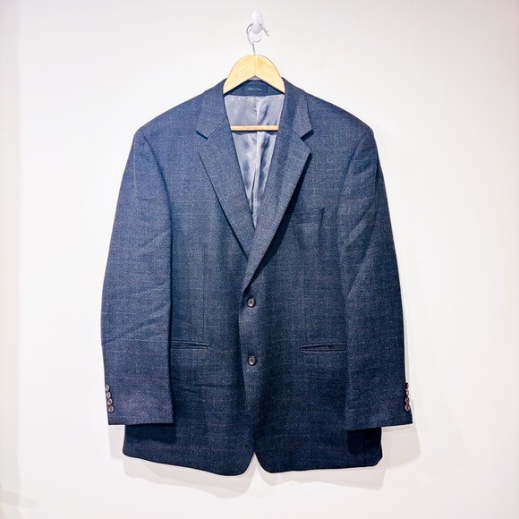 RALPH LAUREN Grey and brown plaid blazer - Picture 1 of 7